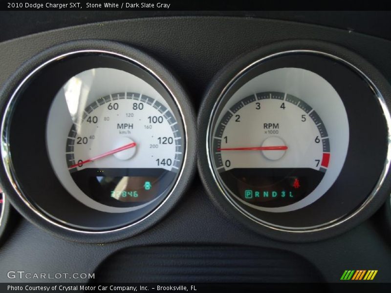 Stone White / Dark Slate Gray 2010 Dodge Charger SXT