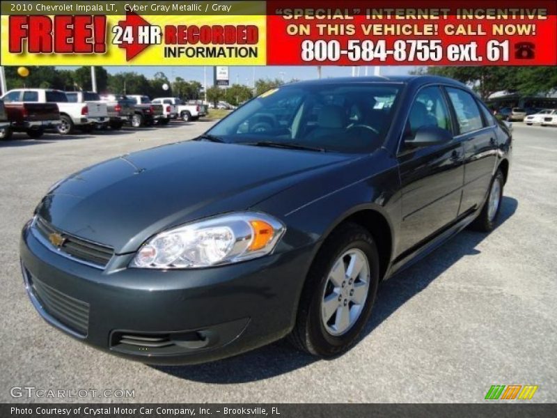 Cyber Gray Metallic / Gray 2010 Chevrolet Impala LT