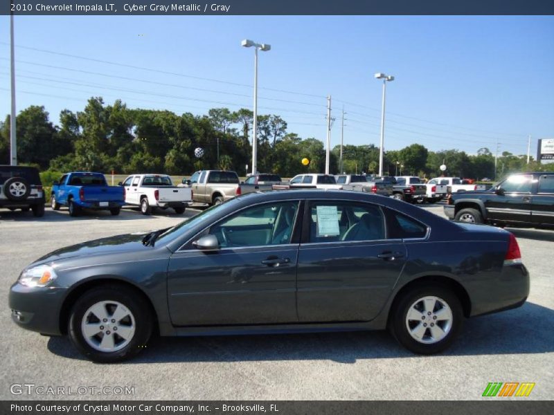 Cyber Gray Metallic / Gray 2010 Chevrolet Impala LT