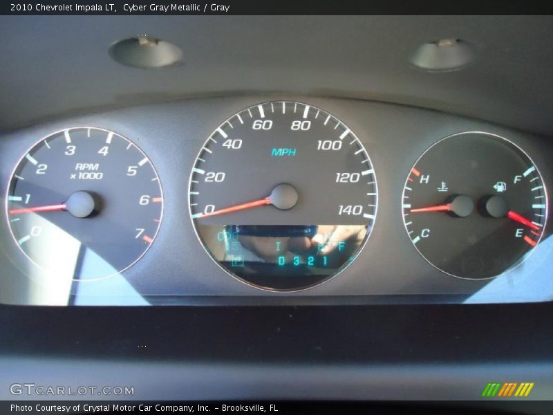 Cyber Gray Metallic / Gray 2010 Chevrolet Impala LT