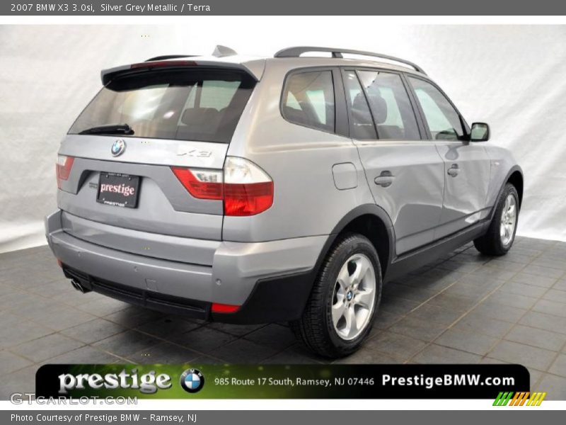 Silver Grey Metallic / Terra 2007 BMW X3 3.0si