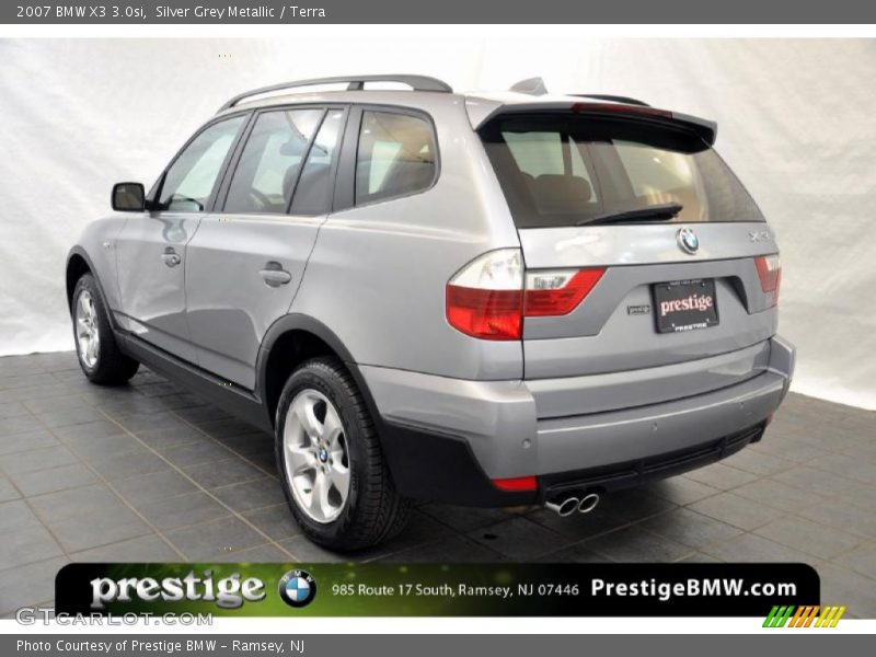 Silver Grey Metallic / Terra 2007 BMW X3 3.0si
