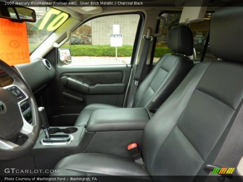 Silver Birch Metallic / Charcoal Black 2007 Mercury Mountaineer Premier AWD