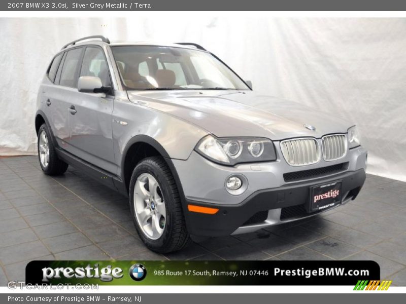 Silver Grey Metallic / Terra 2007 BMW X3 3.0si