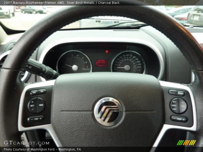 Silver Birch Metallic / Charcoal Black 2007 Mercury Mountaineer Premier AWD