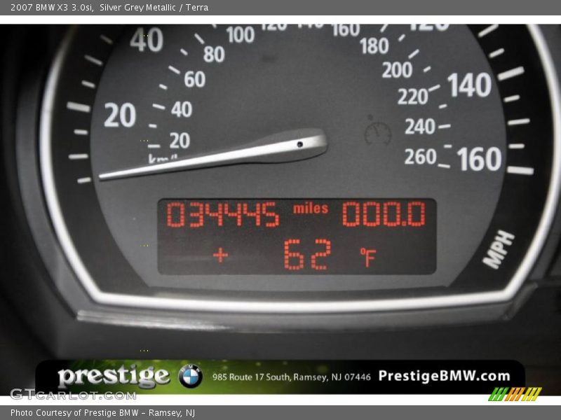 Silver Grey Metallic / Terra 2007 BMW X3 3.0si