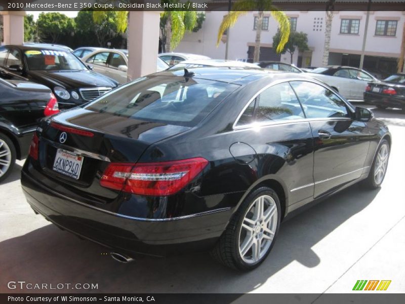 Obsidian Black Metallic / Black 2010 Mercedes-Benz E 350 Coupe