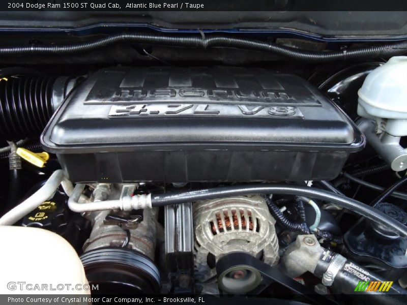Atlantic Blue Pearl / Taupe 2004 Dodge Ram 1500 ST Quad Cab
