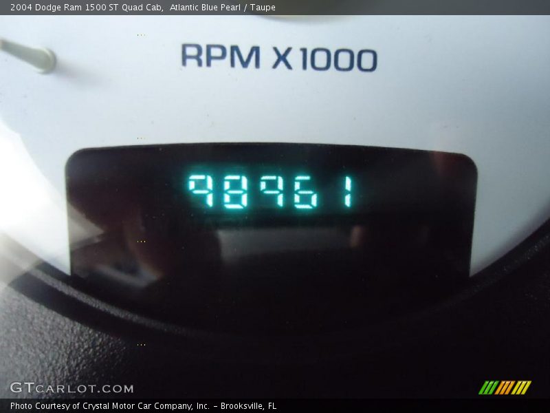 Atlantic Blue Pearl / Taupe 2004 Dodge Ram 1500 ST Quad Cab