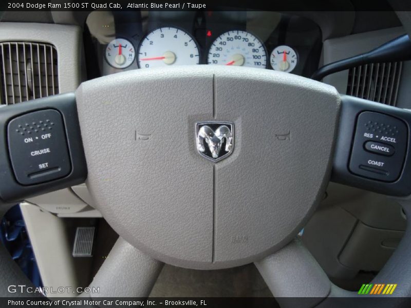 Atlantic Blue Pearl / Taupe 2004 Dodge Ram 1500 ST Quad Cab