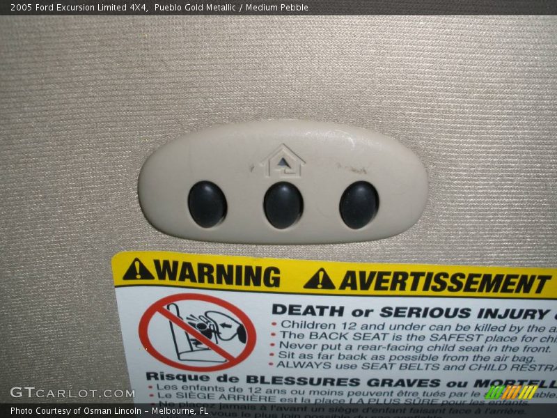 Pueblo Gold Metallic / Medium Pebble 2005 Ford Excursion Limited 4X4