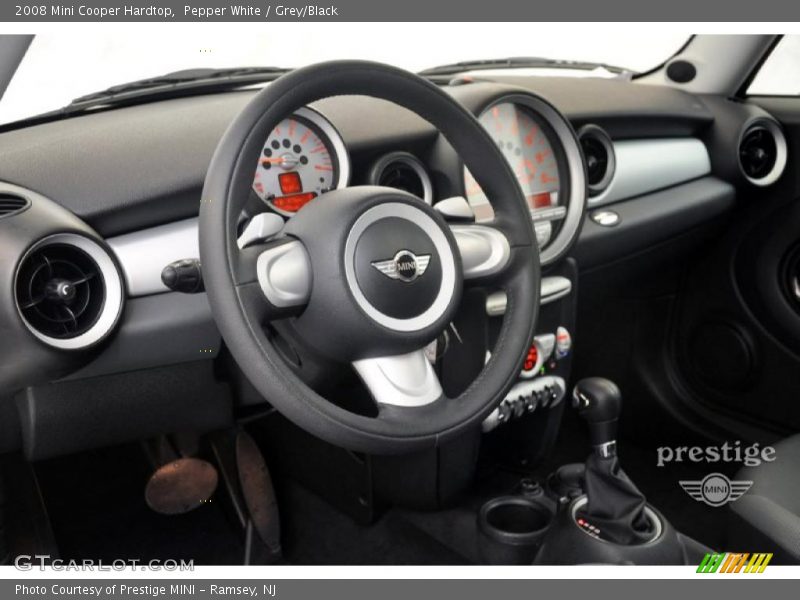 Pepper White / Grey/Black 2008 Mini Cooper Hardtop