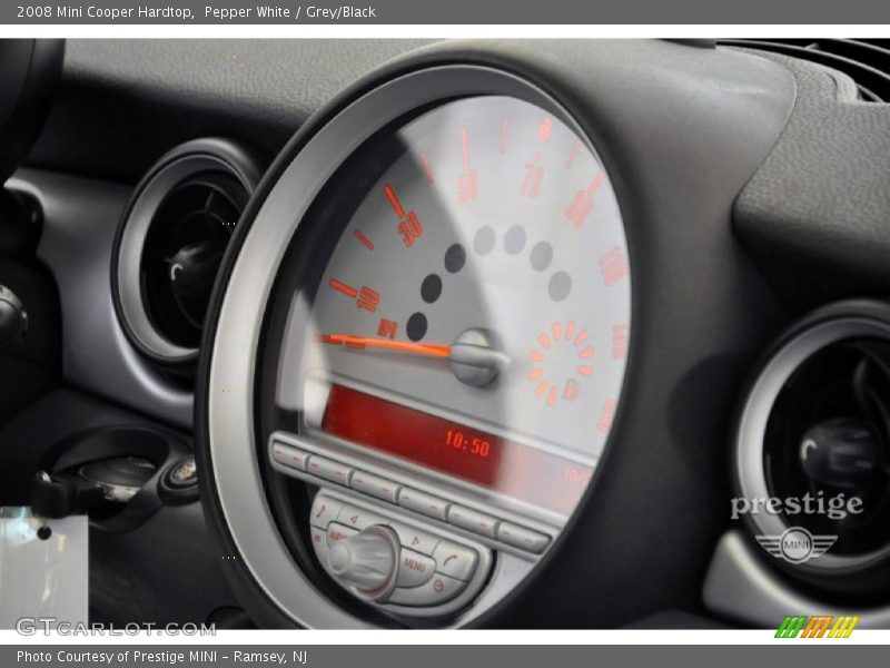 Pepper White / Grey/Black 2008 Mini Cooper Hardtop