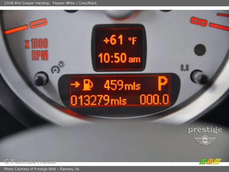 Pepper White / Grey/Black 2008 Mini Cooper Hardtop