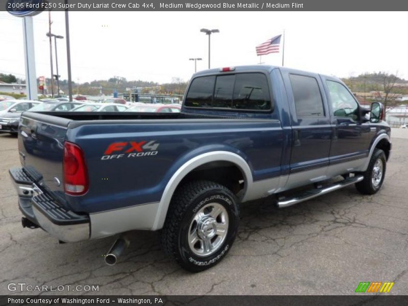 Medium Wedgewood Blue Metallic / Medium Flint 2006 Ford F250 Super Duty Lariat Crew Cab 4x4