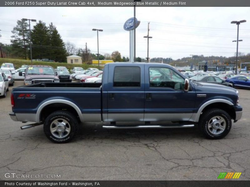 Medium Wedgewood Blue Metallic / Medium Flint 2006 Ford F250 Super Duty Lariat Crew Cab 4x4