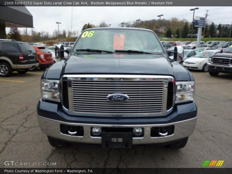Medium Wedgewood Blue Metallic / Medium Flint 2006 Ford F250 Super Duty Lariat Crew Cab 4x4