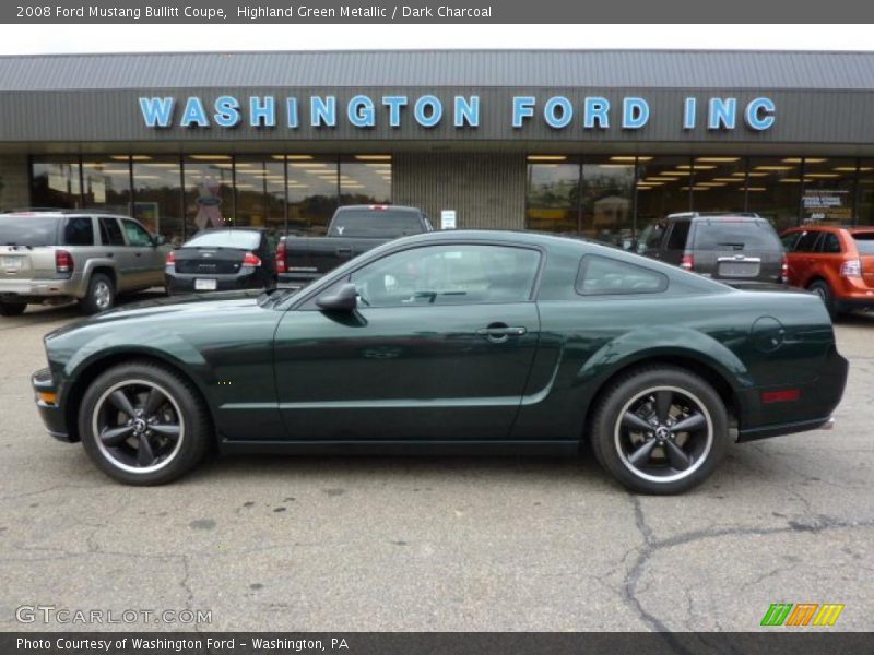 Highland Green Metallic / Dark Charcoal 2008 Ford Mustang Bullitt Coupe