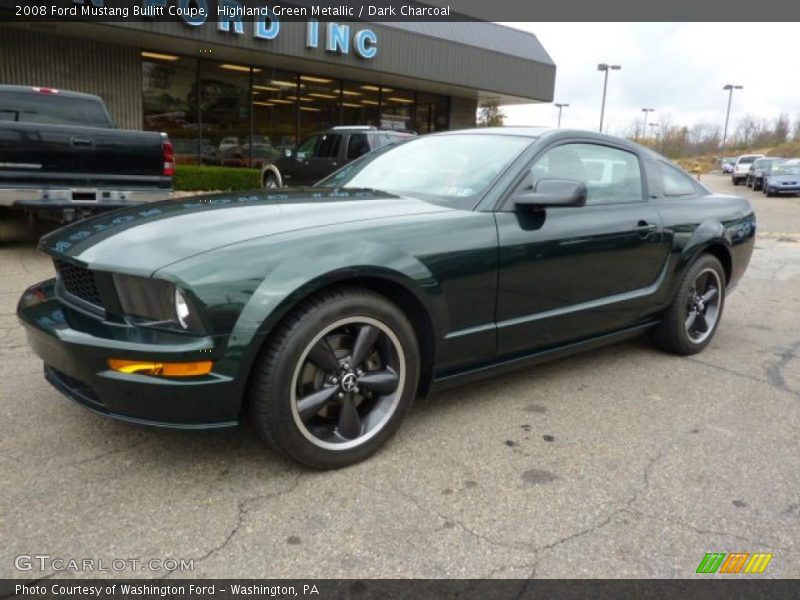 Highland Green Metallic / Dark Charcoal 2008 Ford Mustang Bullitt Coupe