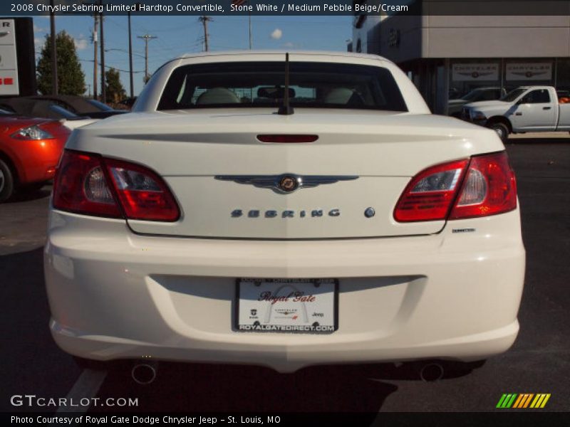 Stone White / Medium Pebble Beige/Cream 2008 Chrysler Sebring Limited Hardtop Convertible