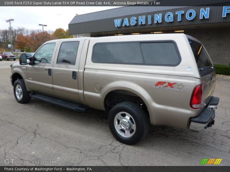 Arizona Beige Metallic / Tan 2006 Ford F250 Super Duty Lariat FX4 Off Road Crew Cab 4x4