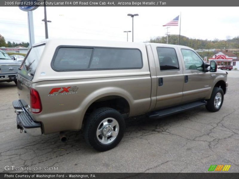 Arizona Beige Metallic / Tan 2006 Ford F250 Super Duty Lariat FX4 Off Road Crew Cab 4x4