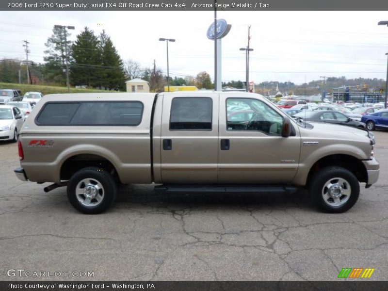 Arizona Beige Metallic / Tan 2006 Ford F250 Super Duty Lariat FX4 Off Road Crew Cab 4x4