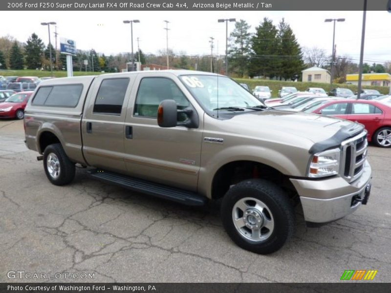 Arizona Beige Metallic / Tan 2006 Ford F250 Super Duty Lariat FX4 Off Road Crew Cab 4x4