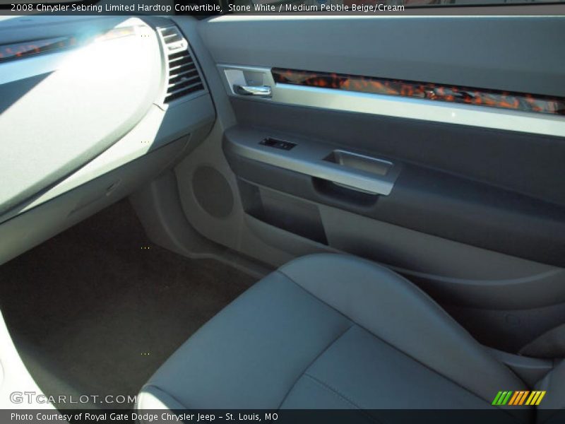 Stone White / Medium Pebble Beige/Cream 2008 Chrysler Sebring Limited Hardtop Convertible