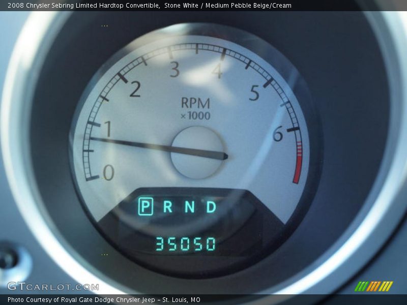 Stone White / Medium Pebble Beige/Cream 2008 Chrysler Sebring Limited Hardtop Convertible