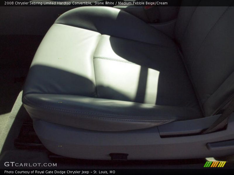 Stone White / Medium Pebble Beige/Cream 2008 Chrysler Sebring Limited Hardtop Convertible