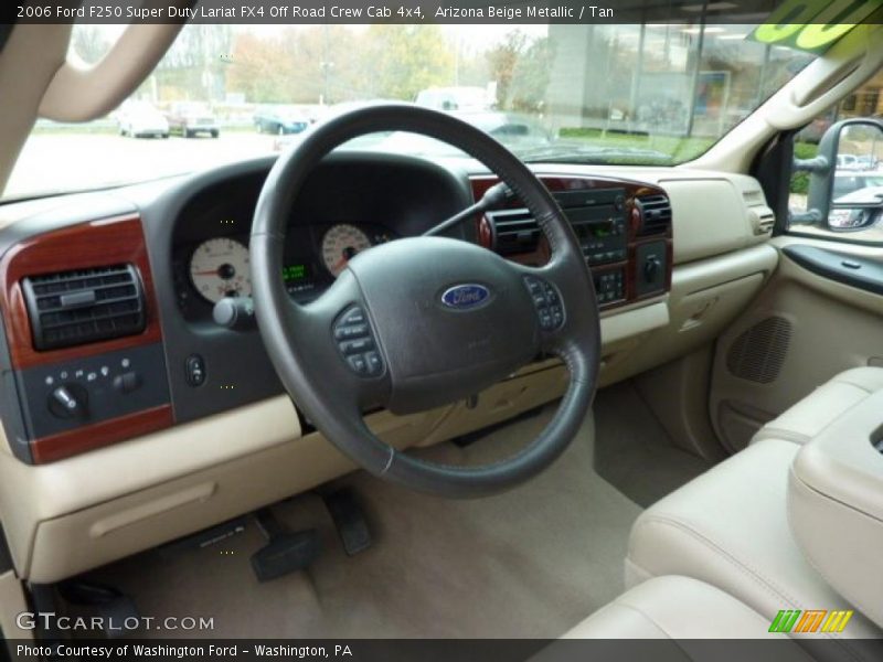 Arizona Beige Metallic / Tan 2006 Ford F250 Super Duty Lariat FX4 Off Road Crew Cab 4x4