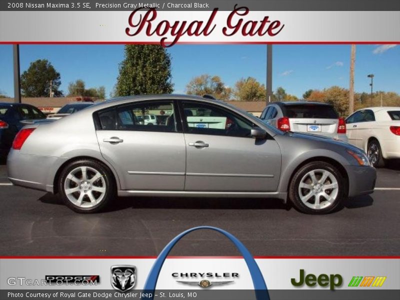 Precision Gray Metallic / Charcoal Black 2008 Nissan Maxima 3.5 SE