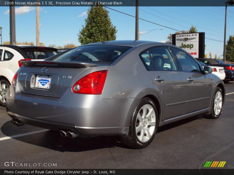 Precision Gray Metallic / Charcoal Black 2008 Nissan Maxima 3.5 SE