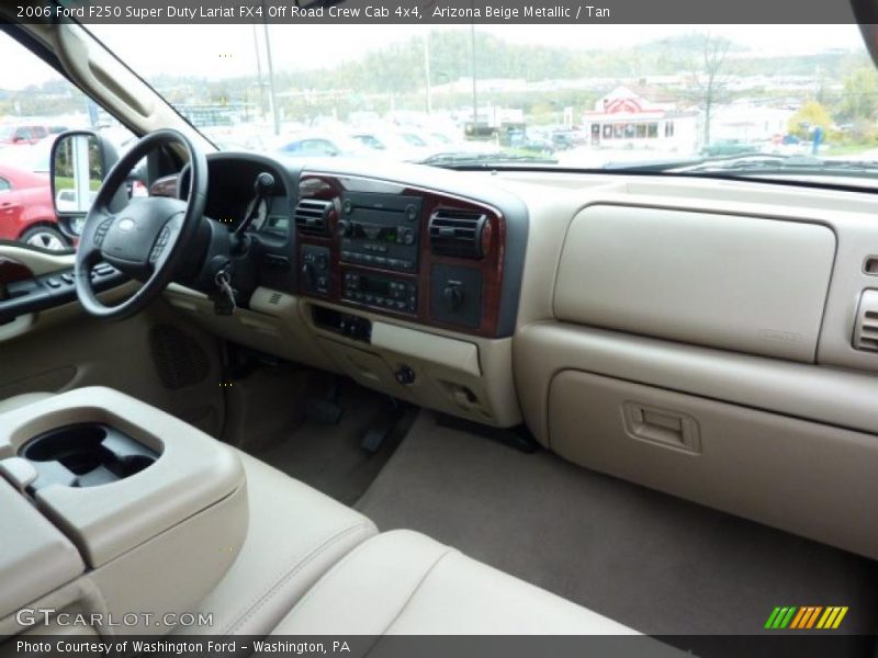 Arizona Beige Metallic / Tan 2006 Ford F250 Super Duty Lariat FX4 Off Road Crew Cab 4x4