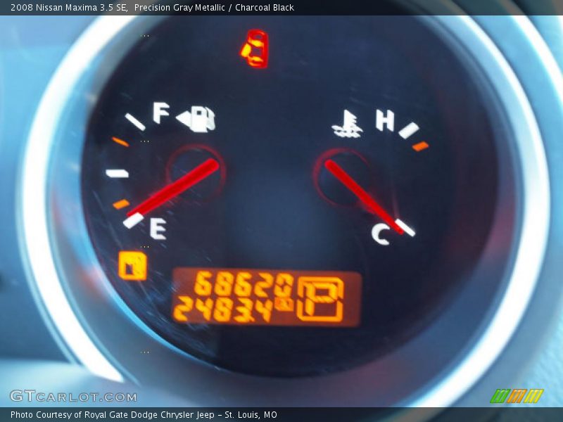 Precision Gray Metallic / Charcoal Black 2008 Nissan Maxima 3.5 SE