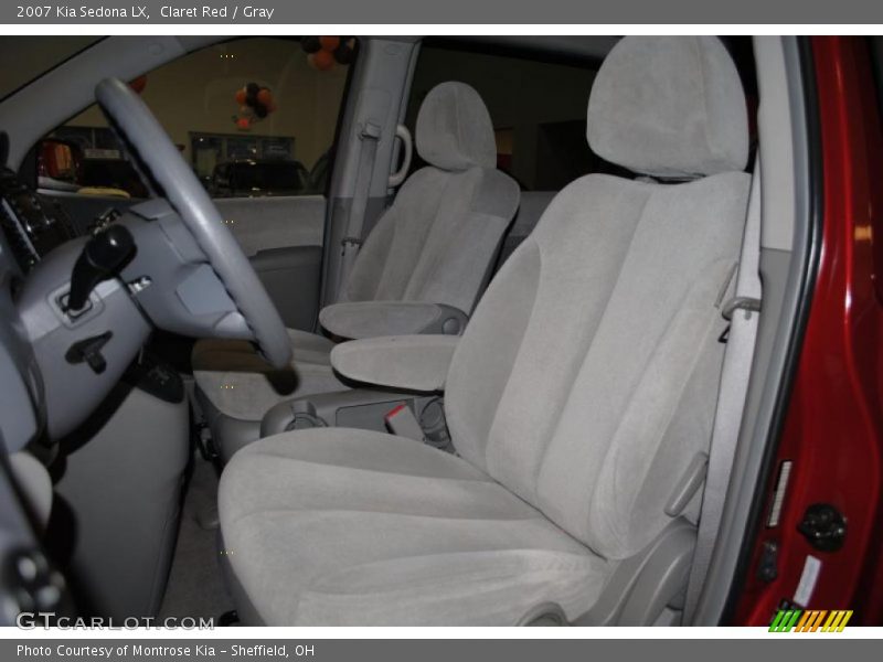 Claret Red / Gray 2007 Kia Sedona LX