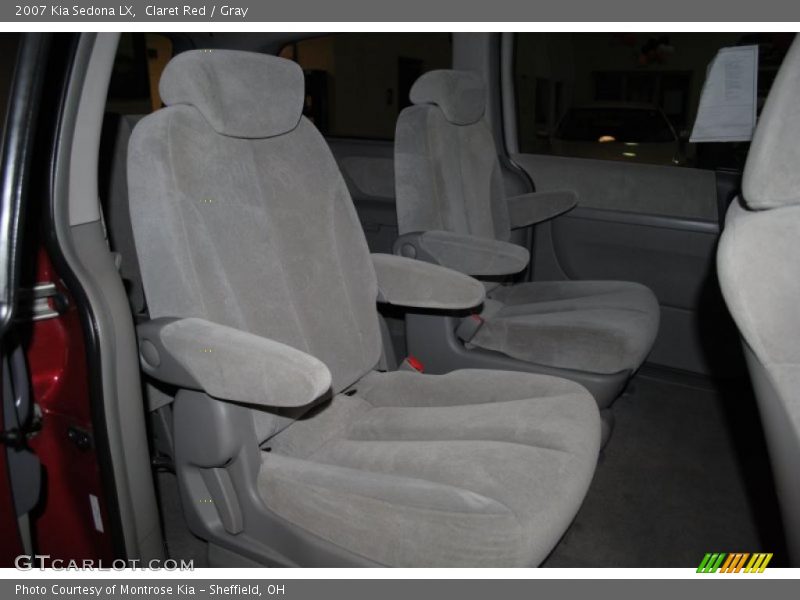Claret Red / Gray 2007 Kia Sedona LX