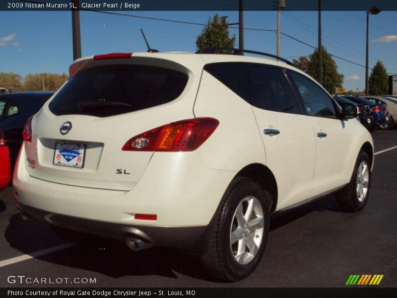 Glacier Pearl / Beige 2009 Nissan Murano SL