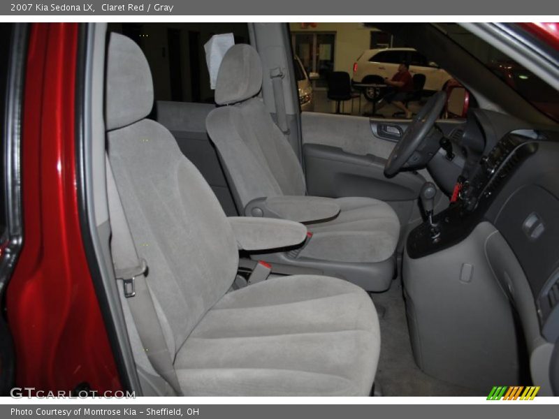 Claret Red / Gray 2007 Kia Sedona LX