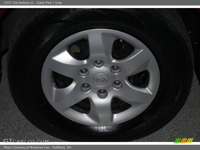 Claret Red / Gray 2007 Kia Sedona LX