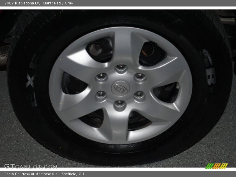 Claret Red / Gray 2007 Kia Sedona LX
