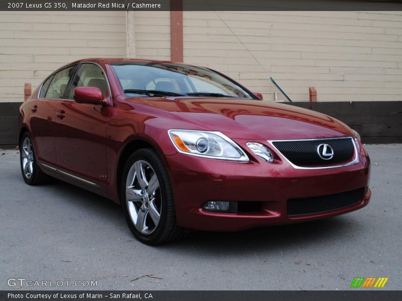 Matador Red Mica / Cashmere 2007 Lexus GS 350