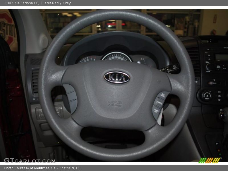 Claret Red / Gray 2007 Kia Sedona LX