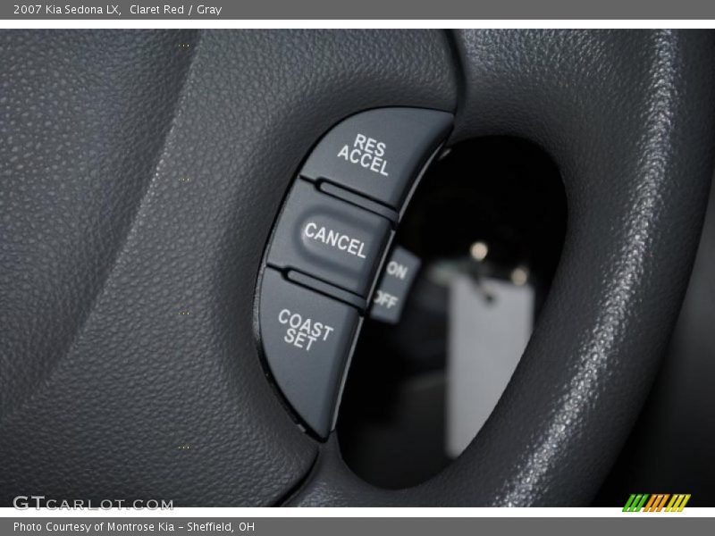 Claret Red / Gray 2007 Kia Sedona LX