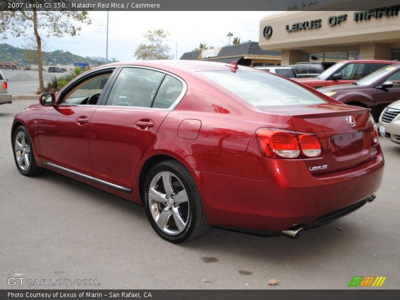 Matador Red Mica / Cashmere 2007 Lexus GS 350