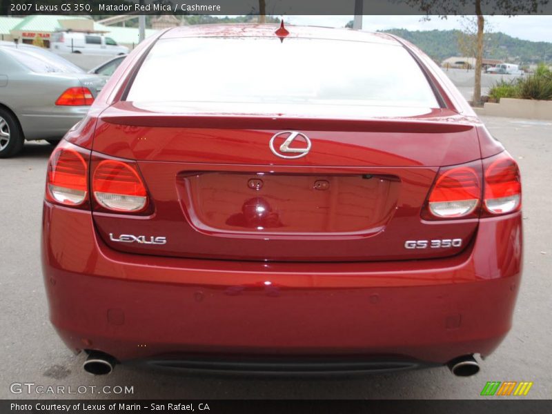 Matador Red Mica / Cashmere 2007 Lexus GS 350