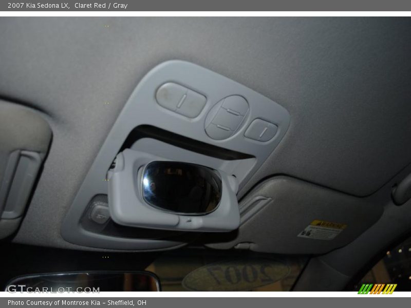Claret Red / Gray 2007 Kia Sedona LX