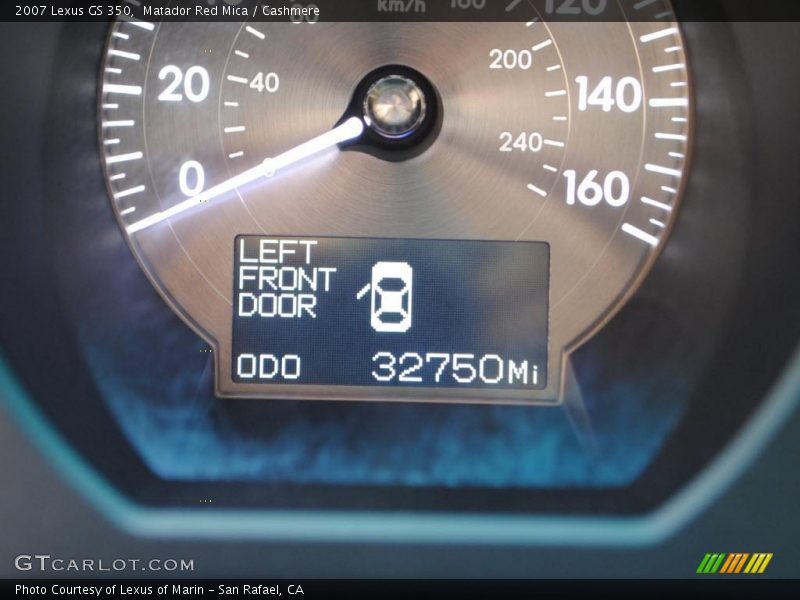 Matador Red Mica / Cashmere 2007 Lexus GS 350