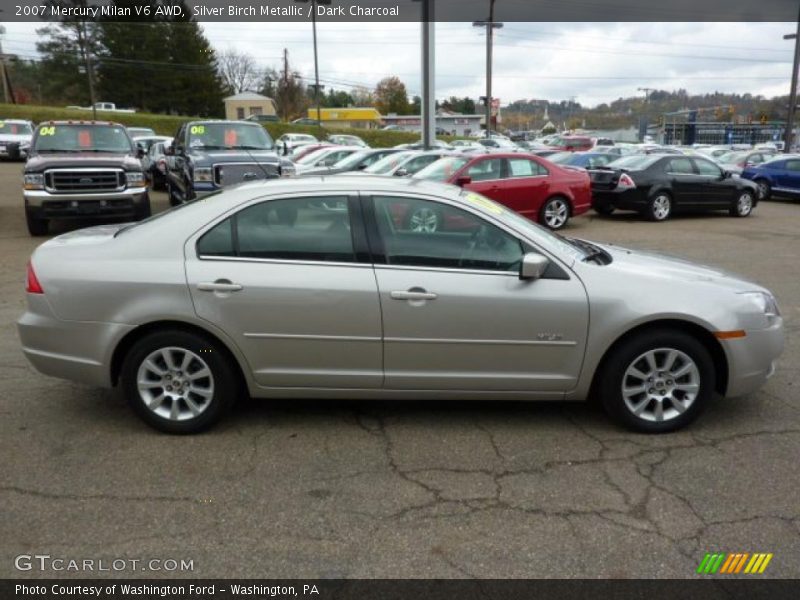 Silver Birch Metallic / Dark Charcoal 2007 Mercury Milan V6 AWD